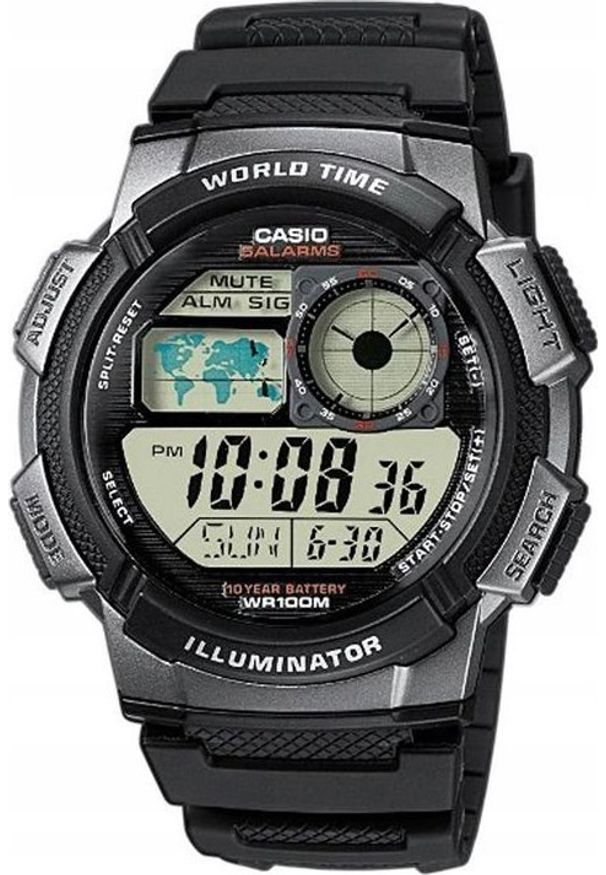 Zegarek Casio Zegarek Męski CASIO 10 Bar do Pływania AE-1000 -1B