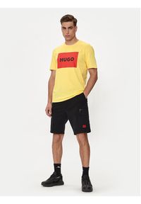 Hugo T-Shirt Dulive222 50467952 Żółty Regular Fit. Kolor: żółty. Materiał: bawełna #5