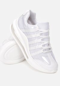 Born2be - Białe Sneakersy Pardia. Kolor: biały. Materiał: materiał. Szerokość cholewki: normalna. Wzór: jednolity #5
