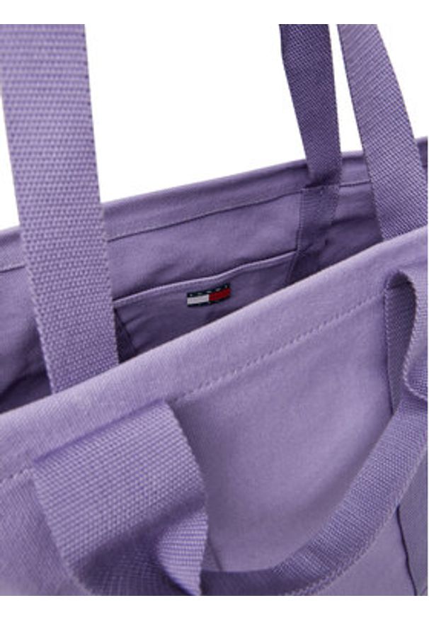 Tommy Jeans Torebka Tjw Tote Edition Canvas AW0AW17542 Fioletowy. Kolor: fioletowy