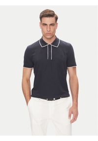 Baldessarini Polo B4 10063.5283 Granatowy Regular Fit. Typ kołnierza: polo. Kolor: niebieski. Materiał: bawełna