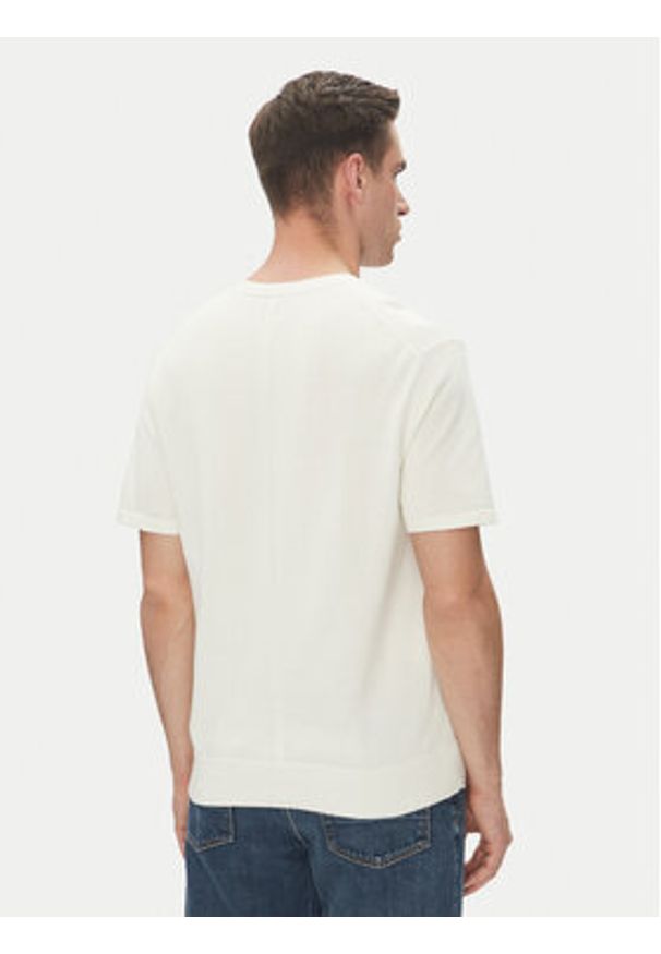 Calvin Klein T-Shirt Supima LV04LC333G Écru Regular Fit. Materiał: bawełna