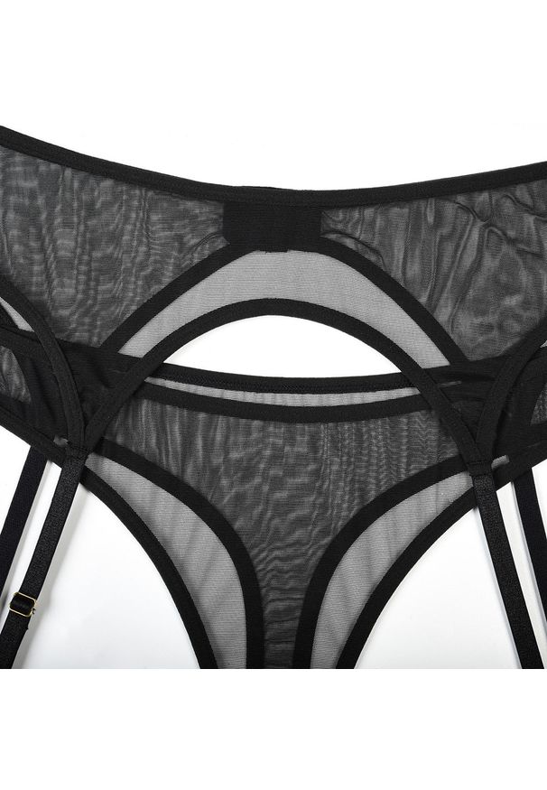 Intica - Zestaw bielizny z siateczki elegancki i trwały Shani. Kolor: fioletowy. Materiał: materiał