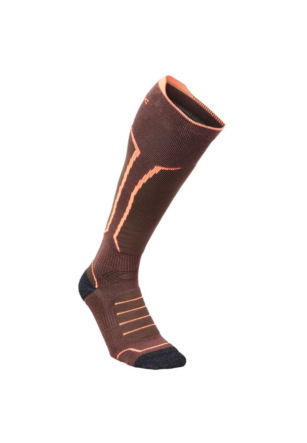SOLOGNAC - Skarpety outdoorowe wytrzymałe Solognac Active 900 długie. Materiał: poliester, poliamid, elastan, wełna. Sport: turystyka piesza