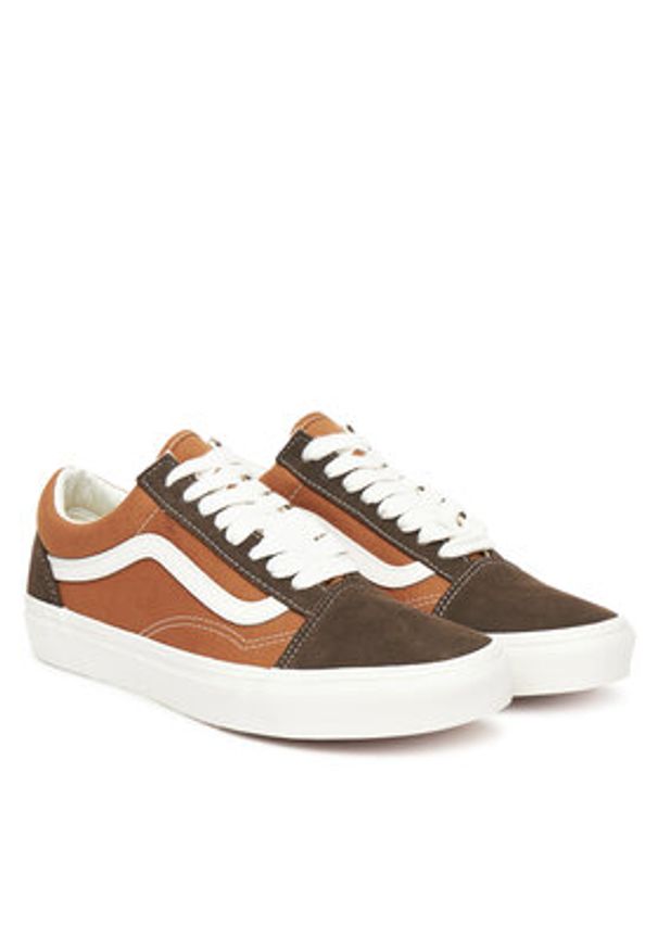 Vans Tenisówki Old Skool VN000D9YBW21 Brązowy. Kolor: brązowy. Materiał: materiał