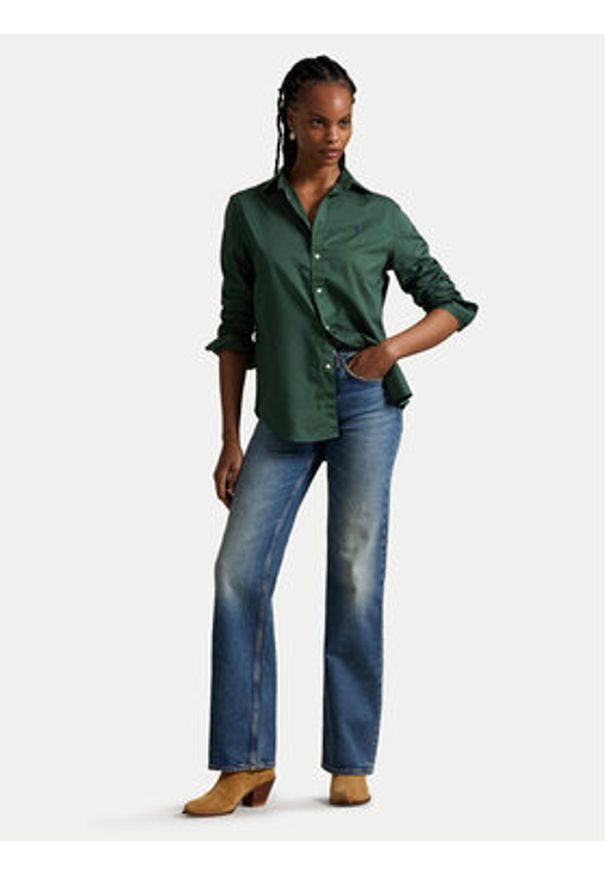 Polo Ralph Lauren Koszula 211A92177004 Zielony Classic Fit. Typ kołnierza: polo. Kolor: zielony. Materiał: bawełna