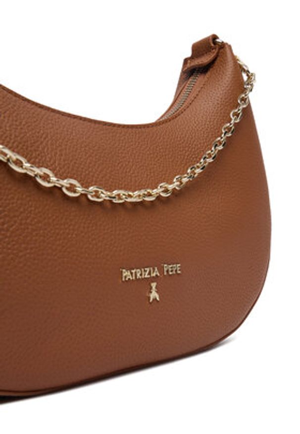 Patrizia Pepe Torebka 8B0310/L001-B111 Brązowy. Kolor: brązowy. Materiał: skórzane