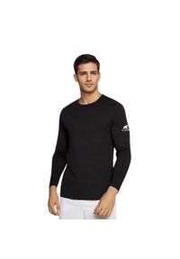 FJORK MERINO - Koszulka z długim rękawem męska 100% wełny merynosów - Finn 210. Kolor: czarny. Materiał: wełna. Długość rękawa: długi rękaw. Długość: długie