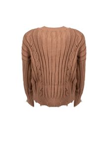 Pinko Sweter "Dai Dai" | 1G18K3 A05Z | Kobieta | Beżowy. Okazja: na co dzień. Kolor: beżowy. Materiał: poliamid, wiskoza, poliester. Wzór: aplikacja. Sezon: lato. Styl: wizytowy, elegancki, casual #4