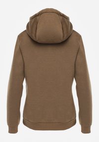 Renee - Ciemnozielona Bluza z Kapturem Corbetes. Typ kołnierza: kaptur. Kolor: zielony. Materiał: tkanina, dresówka, polar, prążkowany. Długość rękawa: długi rękaw. Długość: długie. Wzór: jednolity, gładki #6