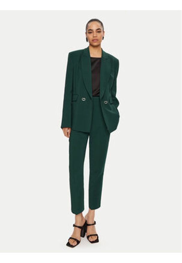 Pinko - PINKO Spodnie materiałowe 102861 A213 Zielony Regular Fit. Kolor: zielony. Materiał: syntetyk