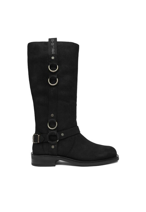 G-Star RAW - G-Star Raw Kozaki CEO-WI45-CHRISTIAN-02 Czarny. Kolor: czarny. Materiał: nubuk, skóra