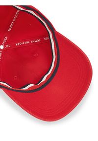 TOMMY HILFIGER - Tommy Hilfiger Czapka z daszkiem Essential Flag Soft Cap AW0AW17131 Czerwony. Kolor: czerwony. Materiał: materiał, bawełna #3