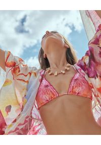 AGUA BENDITA - Top od bikini Lolita Oazze. Kolor: różowy, wielokolorowy, fioletowy. Wzór: aplikacja