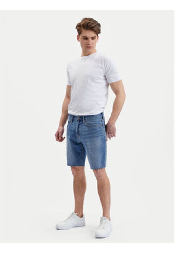 GAP - Gap Szorty jeansowe 602502-00 Niebieski Straight Fit. Kolor: niebieski. Materiał: bawełna