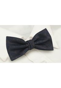 Mucha Męska z Poszetką - Chattier - Granat i Brąz. Kolor: wielokolorowy, beżowy, brązowy. Styl: sportowy, elegancki #3