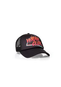 Wrangler - CZAPKA BASEBALL WRANGLER TRUCKER CAP BLACK W0M369101. Wzór: napisy. Styl: klasyczny #3