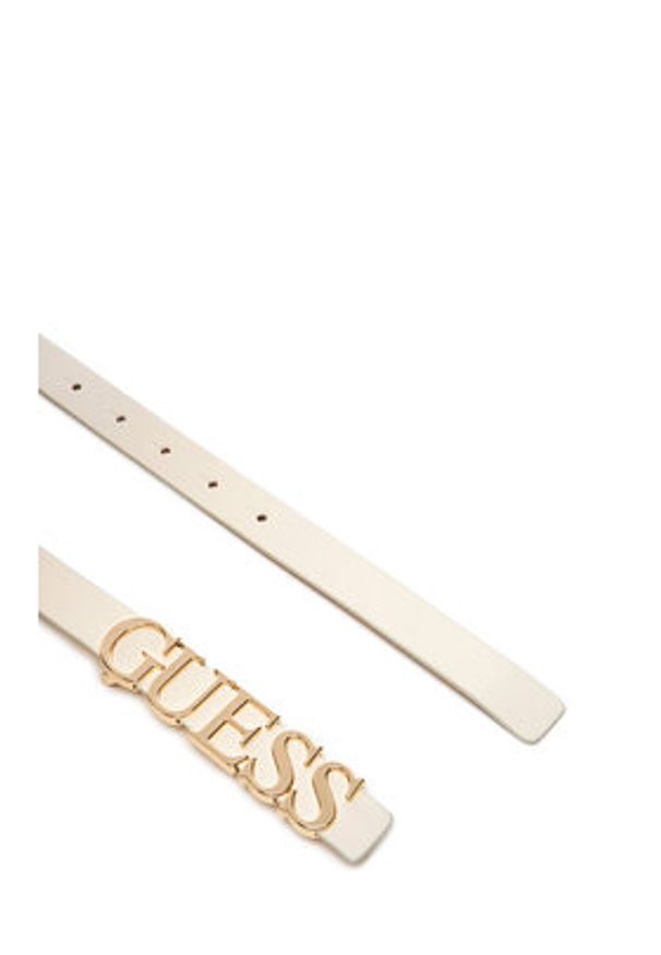 Guess Pasek Damski BW9257 P5320 Biały. Kolor: biały. Materiał: skóra