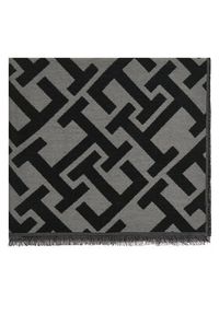 TOMMY HILFIGER - Tommy Hilfiger Szal Th Monogram Heavy Scarf AW0AW18051 Czarny. Kolor: czarny. Materiał: materiał #3