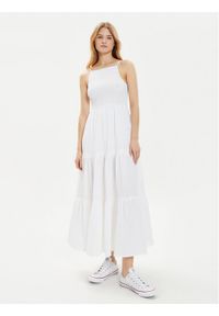 Brave Soul Sukienka letnia LDRW-659MIAWH Biały Straight Fit. Kolor: biały. Materiał: syntetyk. Sezon: lato