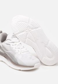 Born2be - Białe Płaskie Buty Sportowe Sneakersy ze Sznurowaniem Baxia. Okazja: na co dzień. Kolor: biały. Materiał: jeans