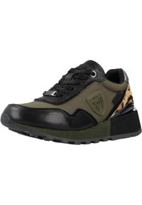 Carmela - Buty CARMELA 160137C Zielony. Kolor: zielony. Materiał: tkanina, skóra. Styl: sportowy