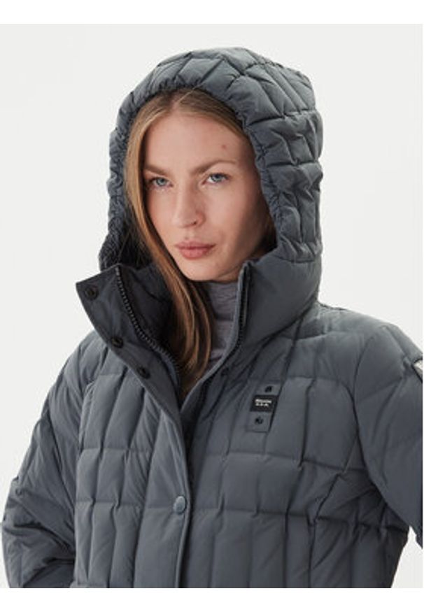 Blauer Kurtka puchowa Impermeabile 25WBLDK03230 Szary Regular Fit. Kolor: szary. Materiał: syntetyk