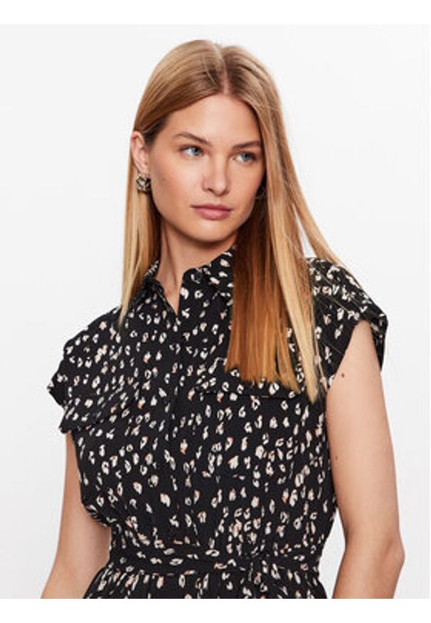 DKNY Sukienka codzienna DD3E2039 Czarny Regular Fit. Okazja: na co dzień. Kolor: czarny. Materiał: syntetyk. Typ sukienki: proste. Styl: casual