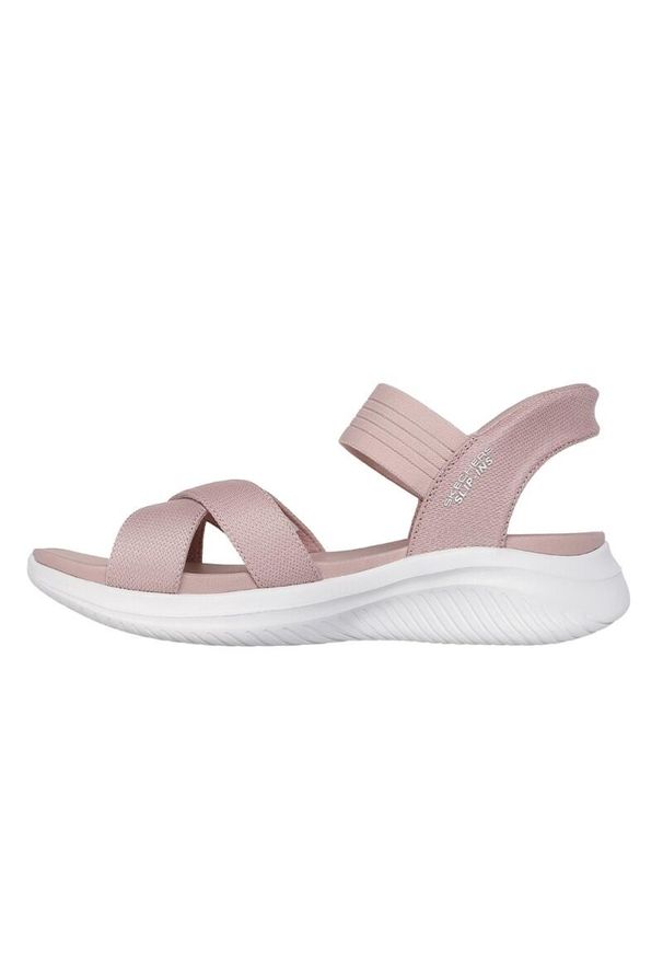 skechers - Sandały Skechers Model Slip - Ins Ultra Flex 3.0 Kolor Rose. Kolor: różowy. Materiał: tkanina. Model: Skechers Sport. Sport: turystyka piesza