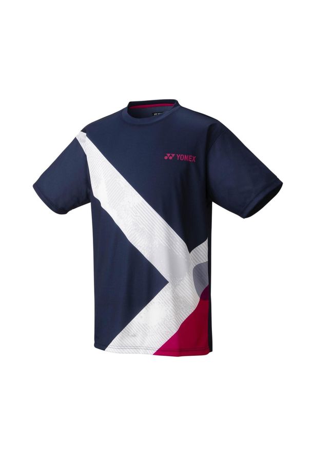 YONEX - Koszulka tenisowa męska z krótkim rękawem Yonex Uni T-shirt Practice. Kolor: biały, czerwony, wielokolorowy, niebieski. Materiał: poliester. Długość rękawa: krótki rękaw. Długość: krótkie. Sport: tenis