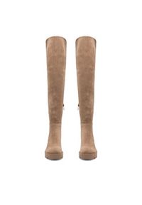 DeeZee Kozaki MORGANE WS5596-30 Beżowy. Kolor: beżowy. Materiał: materiał #5