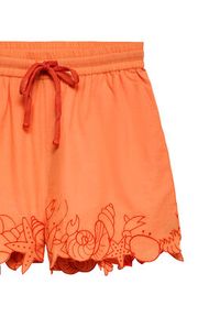Vero Moda Szorty sportowe Lucia 10350997 Pomarańczowy jasny Regular Fit. Kolor: pomarańczowy. Materiał: bawełna #5