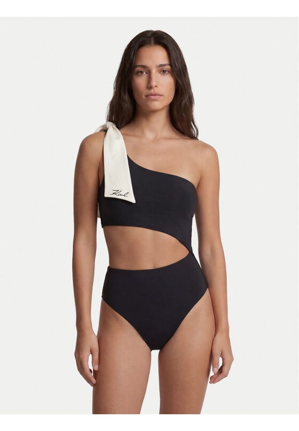 Karl Lagerfeld - KARL LAGERFELD Strój kąpielowy B2W46029 Czarny. Kolor: czarny. Materiał: syntetyk