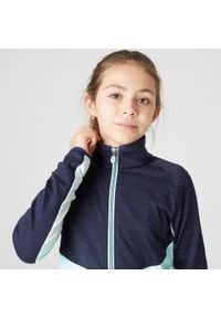 Decathlon - Dres dziecięcy Domyos S500. Kolor: zielony, niebieski, wielokolorowy. Materiał: poliester, elastan, materiał. Styl: sportowy