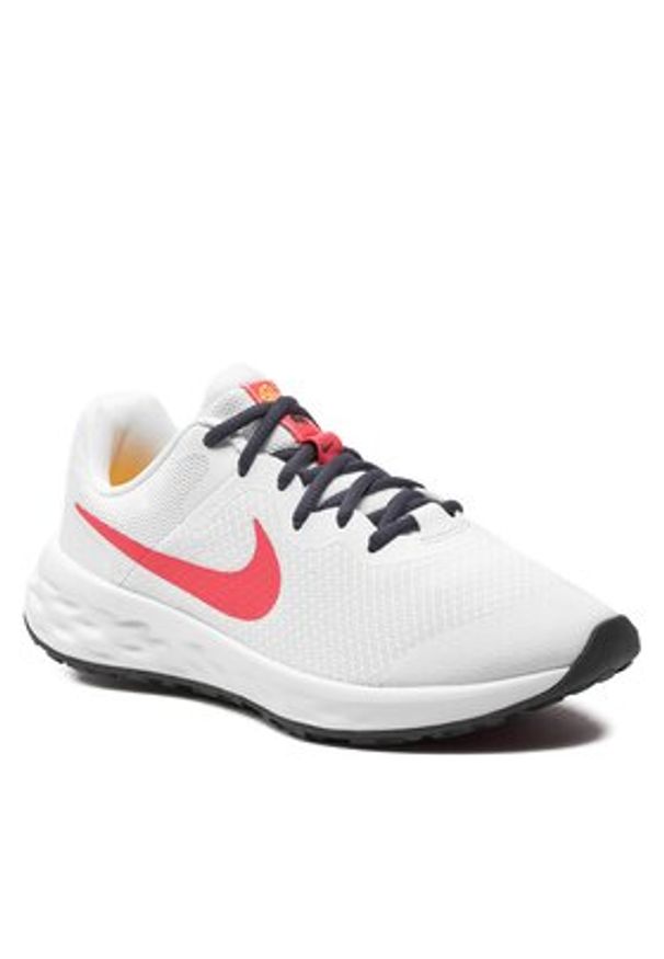 Nike Buty do biegania Revolution 6 Nn (Gs) DD1096 101 Biały. Kolor: biały. Materiał: materiał. Model: Nike Revolution
