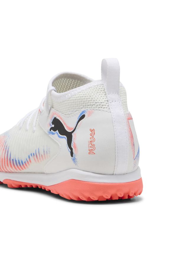 Puma - Młodzieżowe buty piłkarskie FUTURE 8 MATCH TT, średnia wysokość PUMA. Kolor: czerwony, biały, wielokolorowy, czarny. Sport: piłka nożna