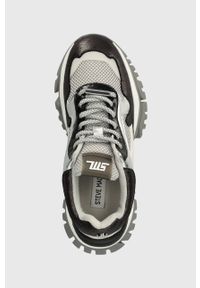 Steve Madden sneakersy Tailgate kolor srebrny SM11002661. Nosek buta: okrągły. Zapięcie: sznurówki. Kolor: srebrny. Materiał: guma. Obcas: na platformie #3