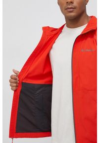 columbia - Columbia kurtka outdoorowa Tall Heights kolor czerwony przejściowa. Kolor: czerwony. Materiał: tkanina, materiał, softshell. Długość rękawa: raglanowy rękaw. Długość: długie #5