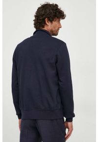 TOMMY HILFIGER - Tommy Hilfiger bluza męska kolor granatowy gładka. Kolor: niebieski. Długość rękawa: długi rękaw. Długość: długie. Wzór: gładki #3