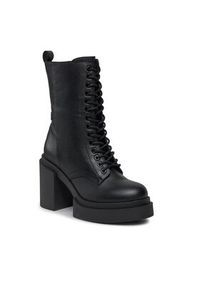 Bronx Botki Ankle boots 34290-U Czarny. Kolor: czarny. Materiał: skóra