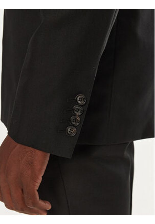 AMI PARIS - AMI Paris Marynarka HBV008.WV0044 Czarny Regular Fit. Kolor: czarny. Materiał: wełna