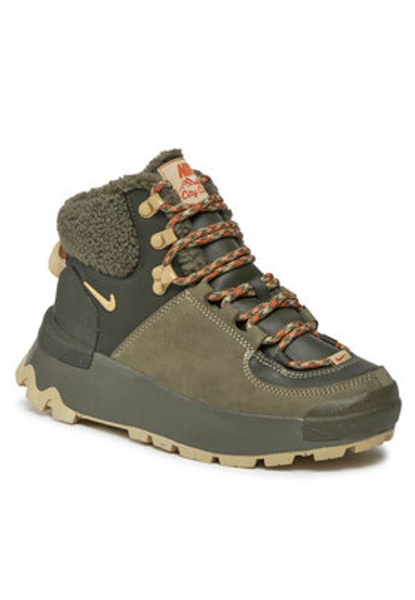Nike Sneakersy City Classic Boot Prm Wp FD0211 300 Zielony. Kolor: zielony. Materiał: skóra, nubuk