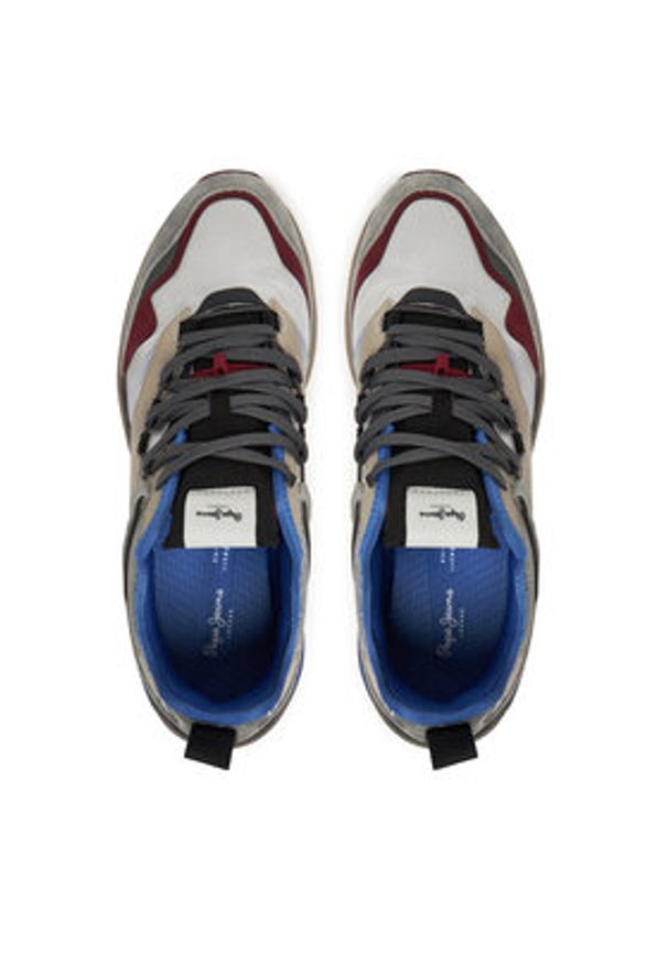 Pepe Jeans Sneakersy Stoke Sport M PMS600013 Szary. Kolor: szary. Materiał: materiał