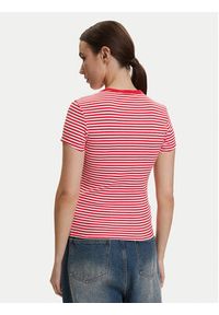 Tommy Jeans T-Shirt DW0DW17383 Czerwony Slim Fit. Kolor: czerwony. Materiał: bawełna #3