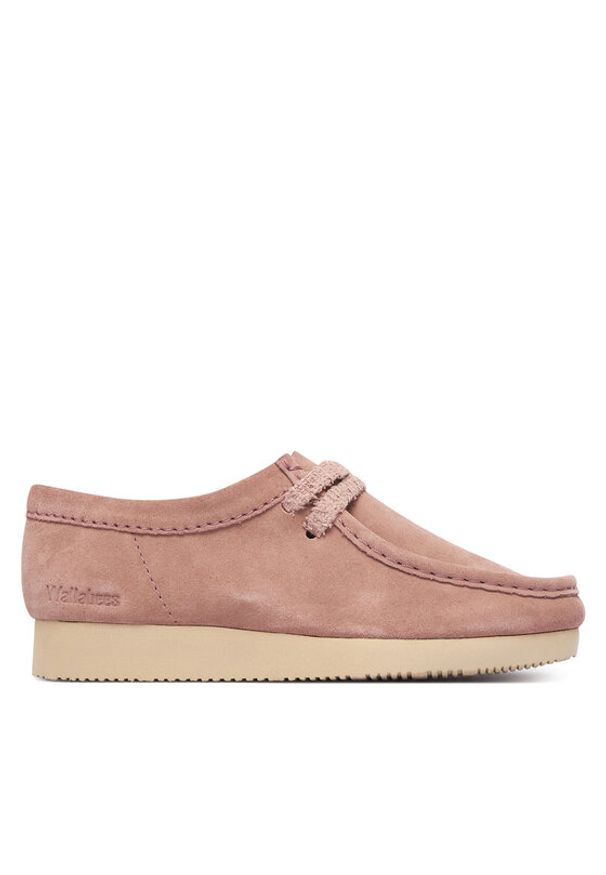 Clarks Półbuty Wallabee Lite. 26328429 Różowy. Kolor: różowy. Materiał: skóra, zamsz
