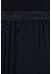Sisley spódnica kolor czarny midi rozkloszowana. Kolor: czarny. Materiał: tkanina #4