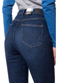 Wrangler - WRANGLER SUPER HIGH SKINNY BLUE SHADOW W27WFS15J. Stan: podwyższony