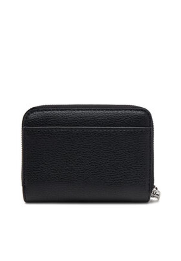 Calvin Klein Jeans Mały Portfel Damski Mnml Mngrm Md Flp Zp LV04K1009G Czarny. Kolor: czarny. Materiał: skóra