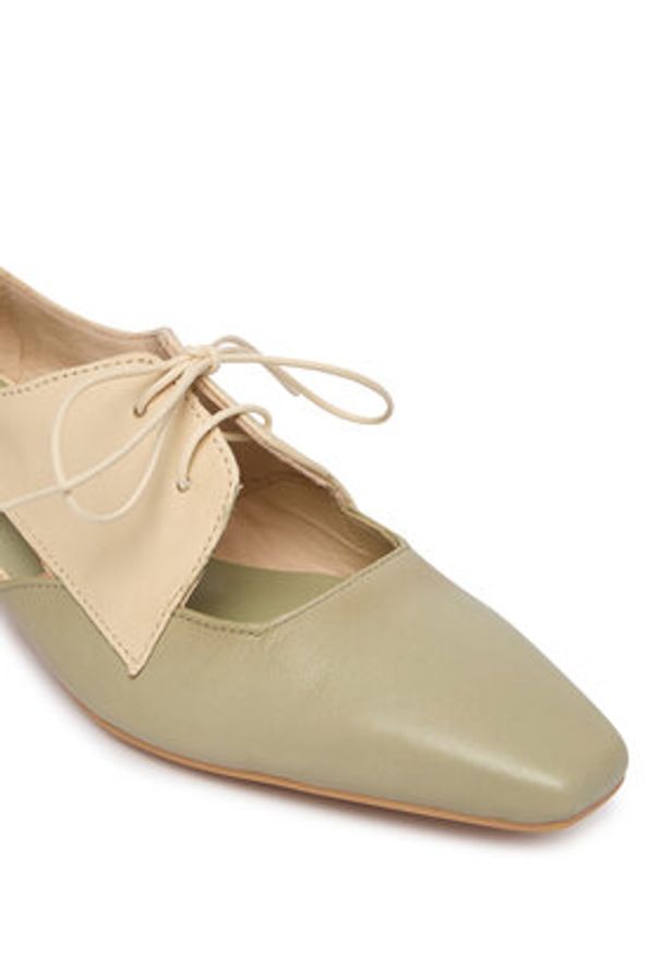 Hispanitas Półbuty BHV264628 C004 Zielony. Kolor: zielony. Materiał: skóra