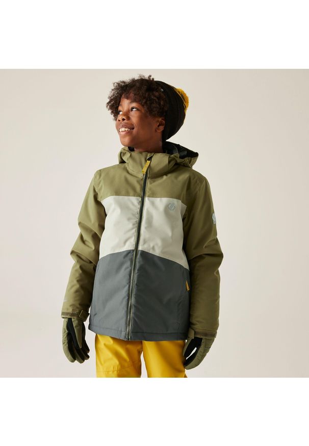 DARE 2B - Kurtka narciarska dziecięca z membraną Send It! Dare 2b. Kolor: zielony. Materiał: tkanina, poliester. Sezon: zima. Sport: narciarstwo